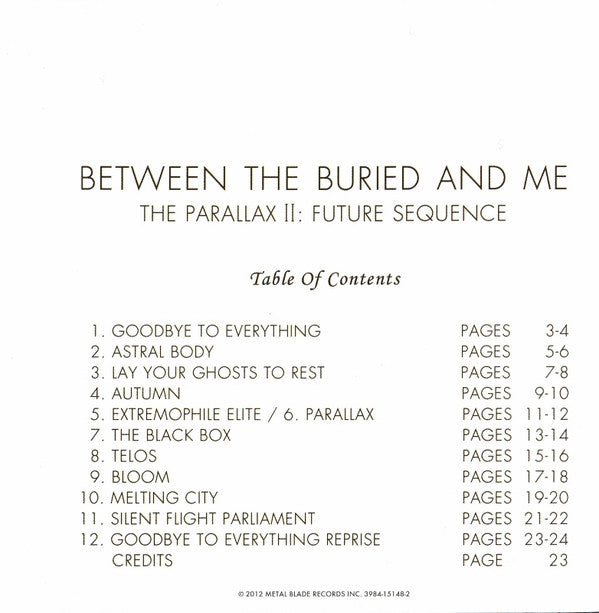 Between The Buried And Me : The Parallax II: Future Sequence (CD, Album)