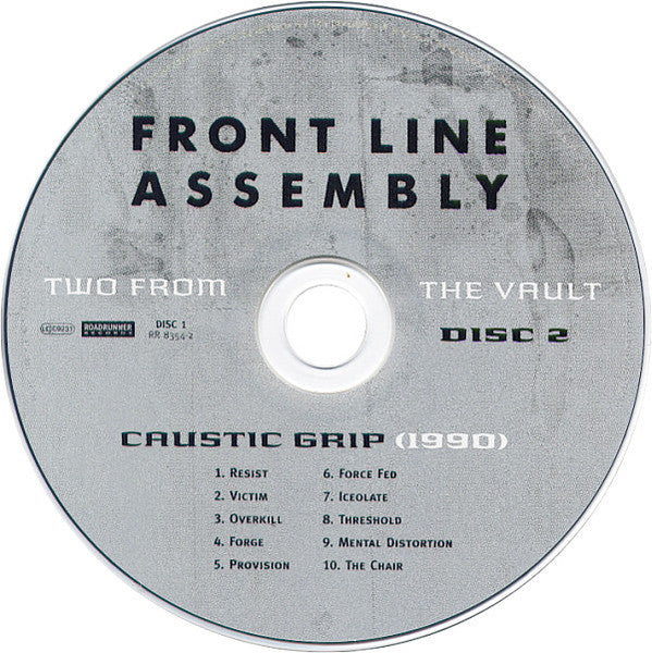 Front Line Assembly : Gashed Senses & Crossfire / Caustic Grip (CD, Album, RE + CD, Album, RE + Comp)