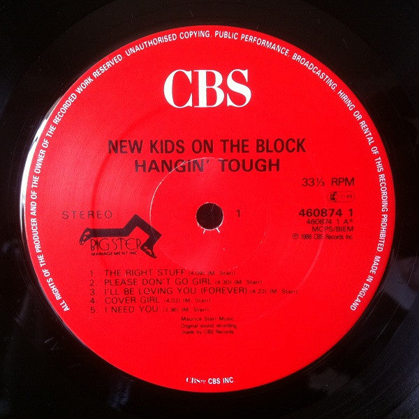 New Kids On The Block : Hangin' Tough (LP, Album)