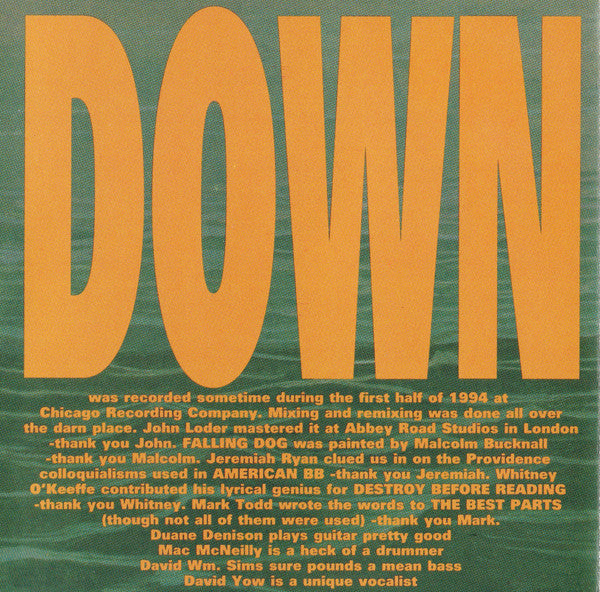 The Jesus Lizard : Down (CD, Album)