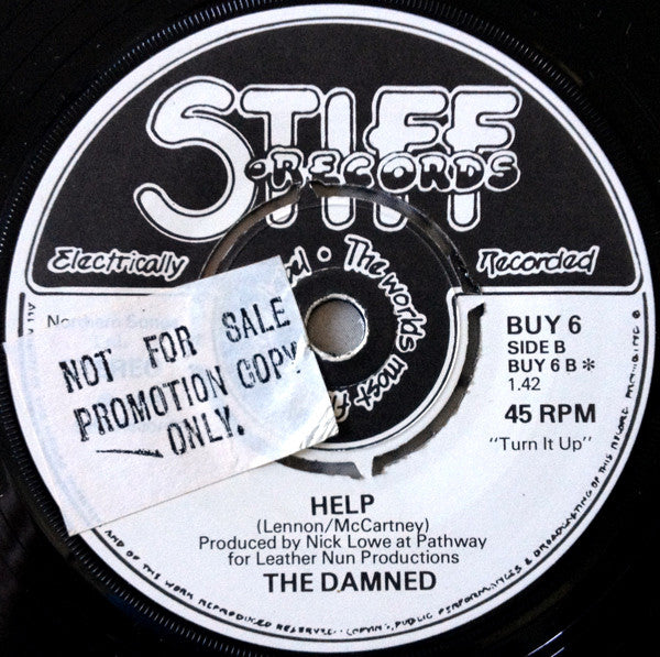 The Damned : New Rose (7", Single, RP)