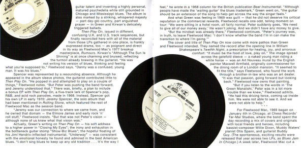 Fleetwood Mac : Then Play On (CD, Album, RE, RM)