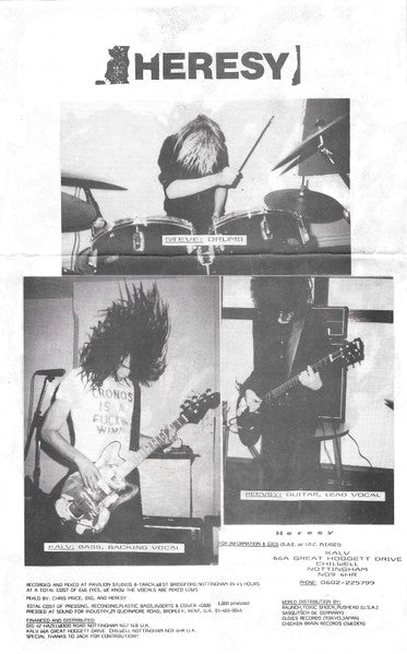 Heresy : Never Healed E.P. (Flexi, 7", EP)