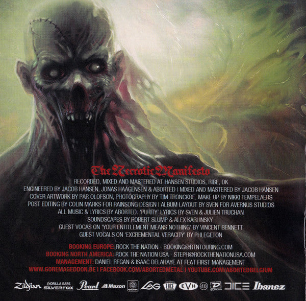 Aborted : The Necrotic Manifesto (CD, Album)