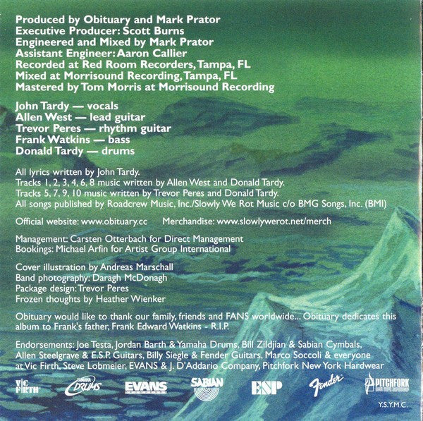 Obituary : Frozen In Time (CD, Album)