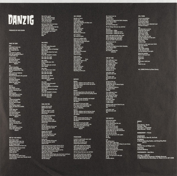 Danzig : Danzig (LP, Album, All)