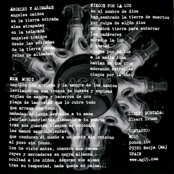 Discharge / MG 15 : Discharge / MG 15 (7")