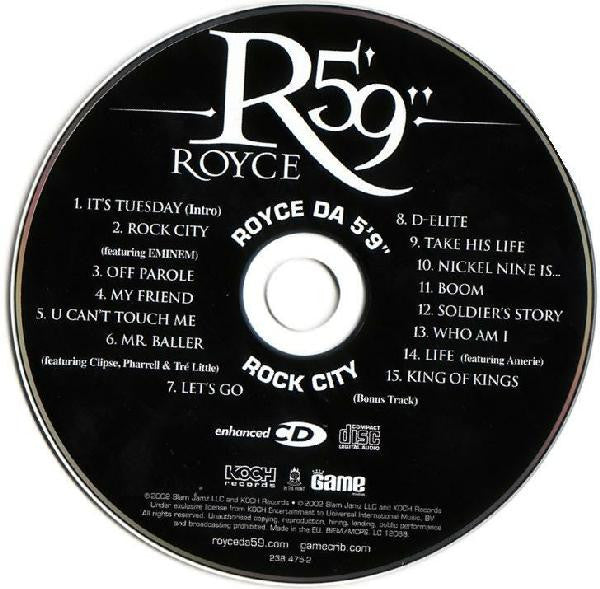Royce Da 5'9" : Rock City (Version 2.0) (CD, Album, Enh)