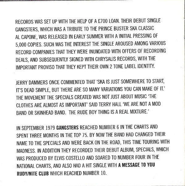 The Specials : Too Much Too Young (CD, Comp)