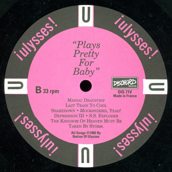 The Nation Of Ulysses : Plays Pretty For Baby (LP, Album, RE, RP, $8 )