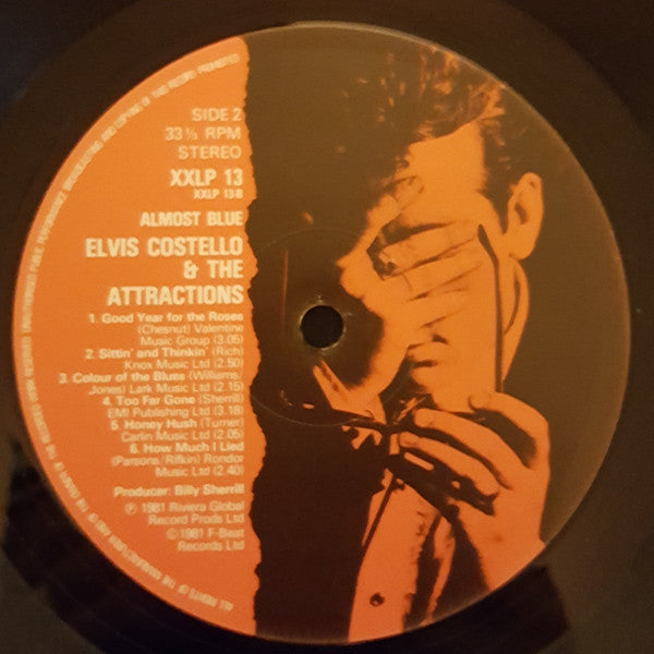Elvis Costello & The Attractions : Almost Blue (LP, Album, Pin)