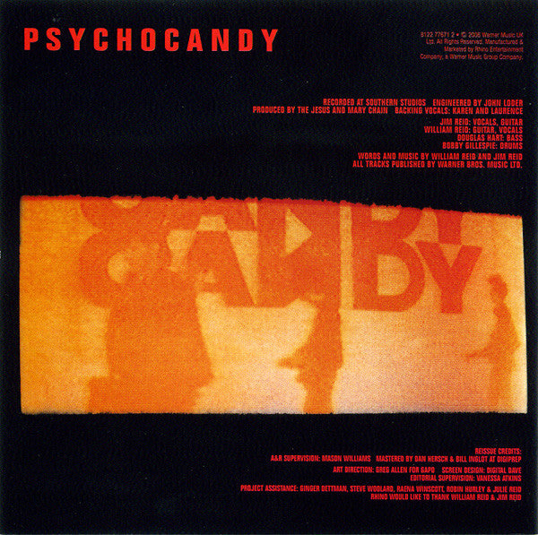 The Jesus And Mary Chain : Psychocandy (CD, Album, RE, RM)