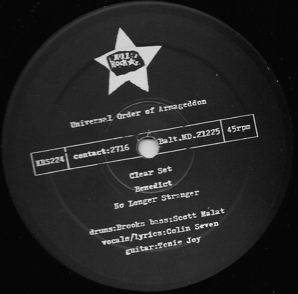 Universal Order Of Armageddon : The Switch Is Down (12", EP)