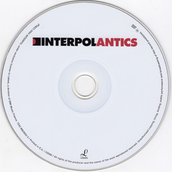 Interpol : Antics (CD, Album, Enh)