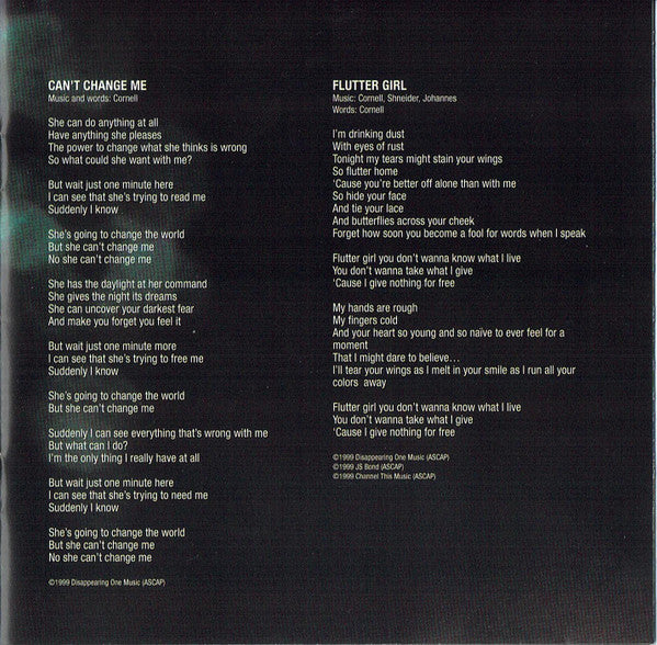 Chris Cornell : Euphoria Morning (CD, Album, RE)