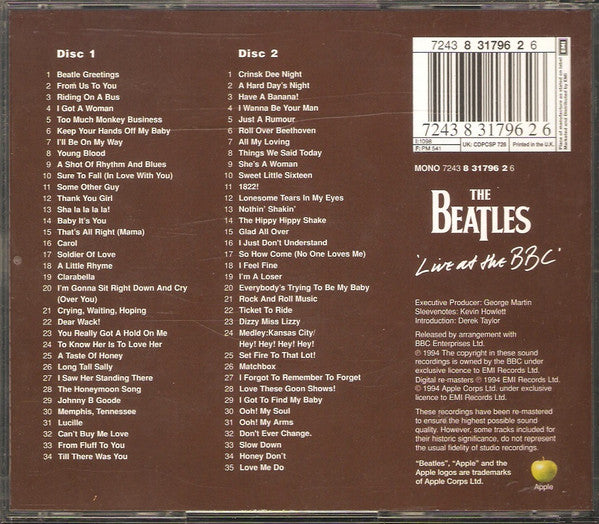 The Beatles : Live At The BBC (2xCD, Comp, Mono, RE, RM)