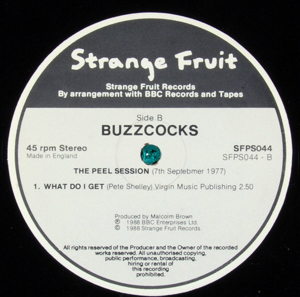 Buzzcocks : The Peel Sessions (12", Single, Ltd)