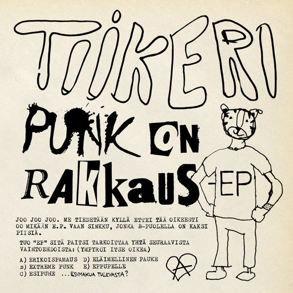 Tiikeri - Punk On Rakkaus 7"