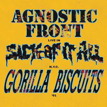 Agnostic Front / Gorilla Biscuits / Sick Of It All - Live In N.Y.C. β91 (3-Way Split) LP