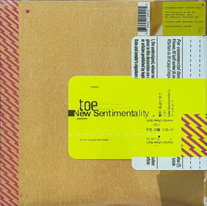 Toe - New Sentimentality 12" - Vinyl - Topshelf