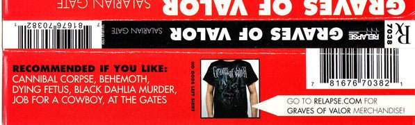 USED: Graves Of Valor - Salarian Gate (CD, Album) - Used - Used