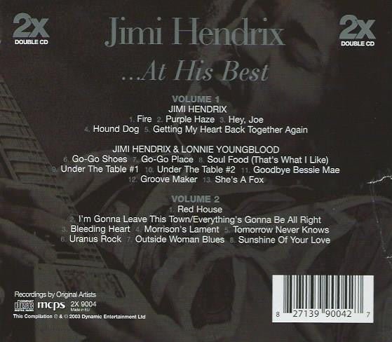 USED: Jimi Hendrix - Jimi Hendrix...At His Best (2xCD, Comp) - Used - Used