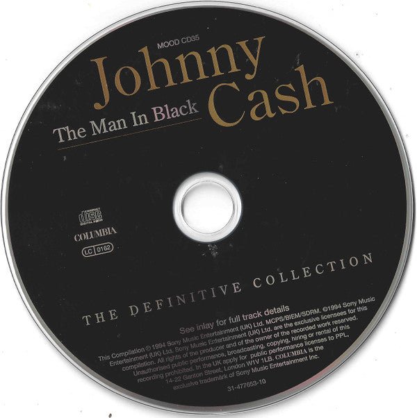 USED: Johnny Cash - The Man In Black - The Definitive Collection (CD, Comp, RE, Pap) - Used - Used