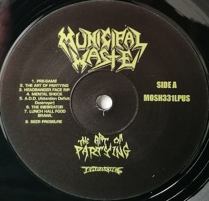 USED: Municipal Waste - The Art Of Partying (LP, Album, RE) - Used - Used