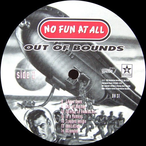 USED: No Fun At All - Out Of Bounds (LP, Album) - Used - Used