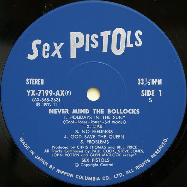 USED: Sex Pistols - Never Mind The Bollocks Here's The Sex Pistols = 勝手にしやがれ (LP, Album) - Used - Used