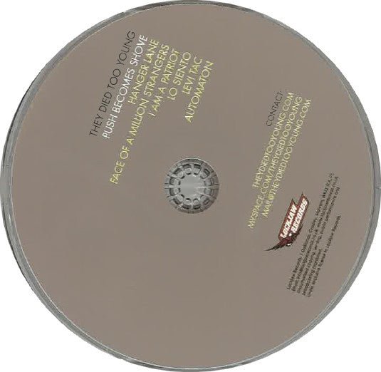 USED: They Died Too Young - Push Becomes Shove (CD, MiniAlbum) - Used - Used