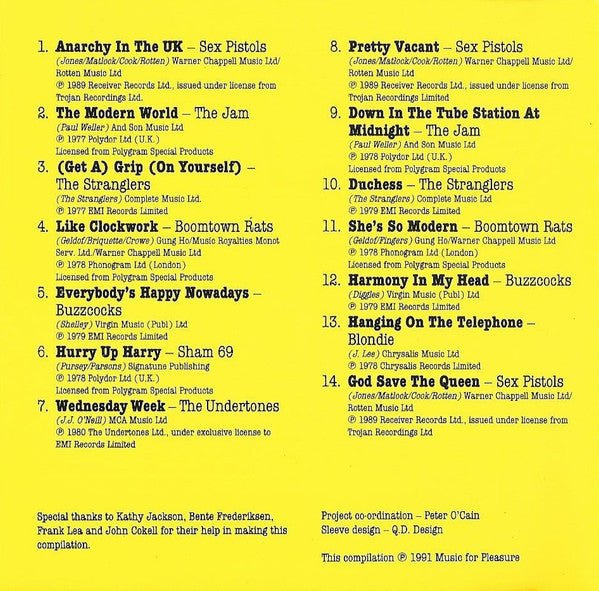 USED: Various - Anarchy In The U.K. (CD, Comp) - Used - Used