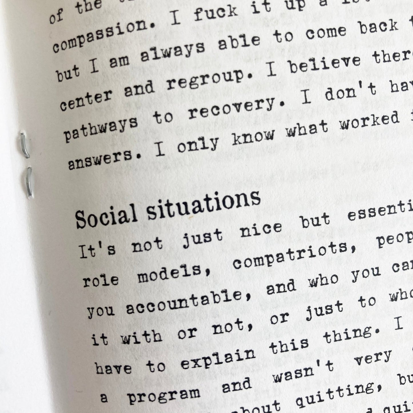 On Quitting: Tips for Kicking Alcohol - Zine - Microcosm