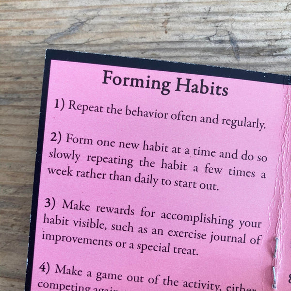 One Minute Happiness: Habits: Tips for Forming and Deforming Habits - Zine - Microcosm