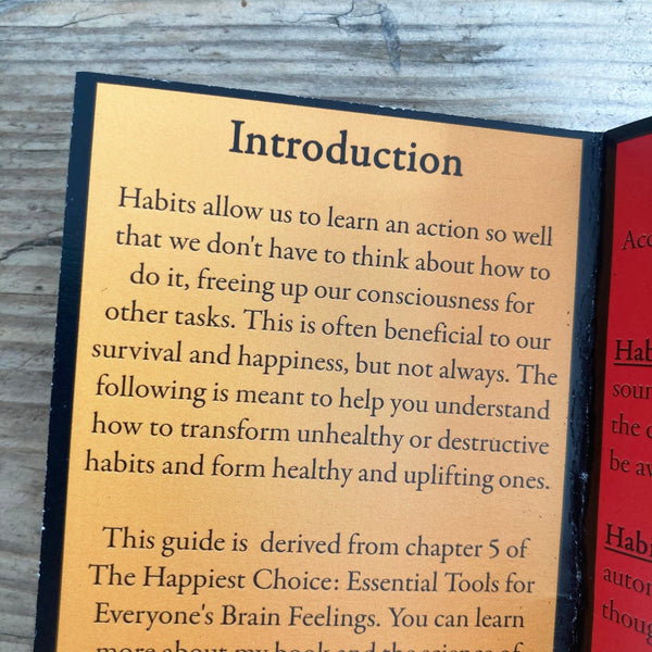 One Minute Happiness: Habits: Tips for Forming and Deforming Habits - Zine - Microcosm