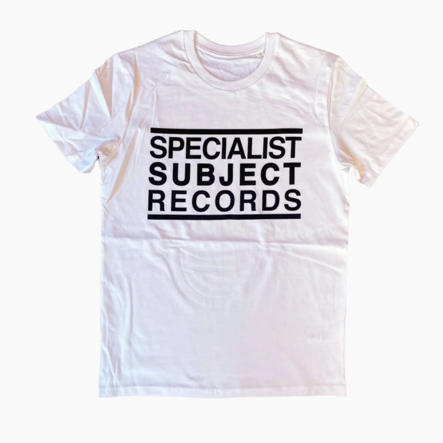 Specialist Subject - White Logo T-shirt - Merch - Specialist Subject Records