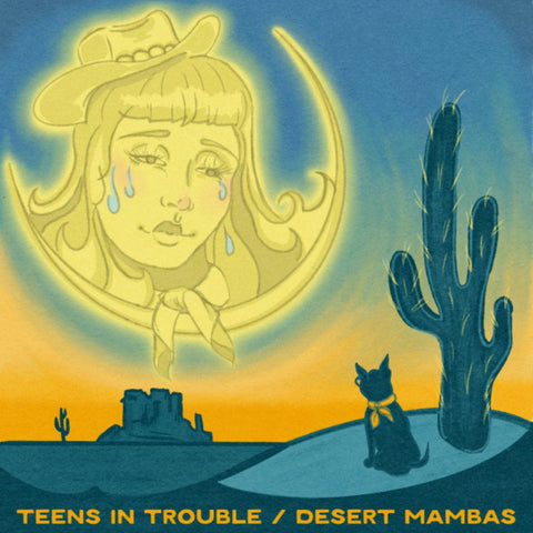Teens in Trouble / Desert Mambas - Split 12" - Vinyl - Asian Man