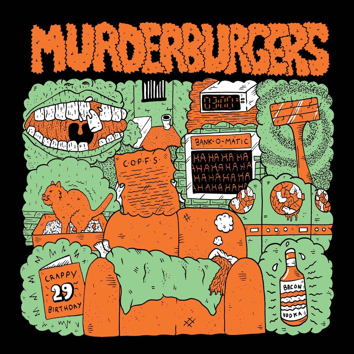The Murderburgers - Shitty People And Toothache 7" - Vinyl - Brassneck