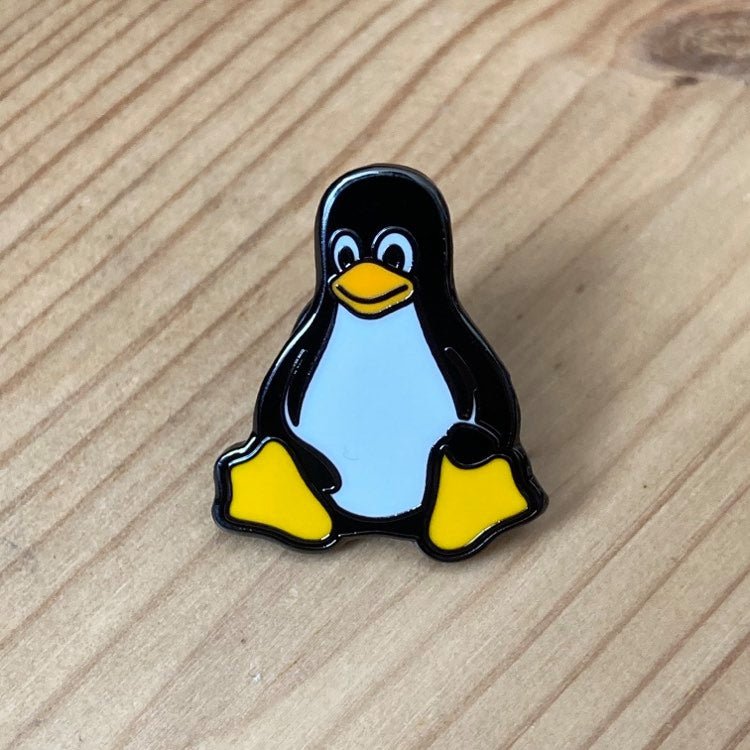 Tux the Linux Penguin enamel pin badge - Merch - Neato