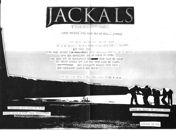 USED: Jackals / Self Loathing (2) - Jackals / Self Loathing (7") - Used - Used