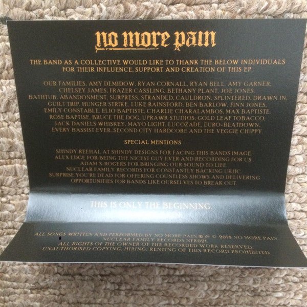 USED: No More Pain (3) - Path Of Suffering (Cass, S/Sided, EP, Num, Cle) - Used - Used