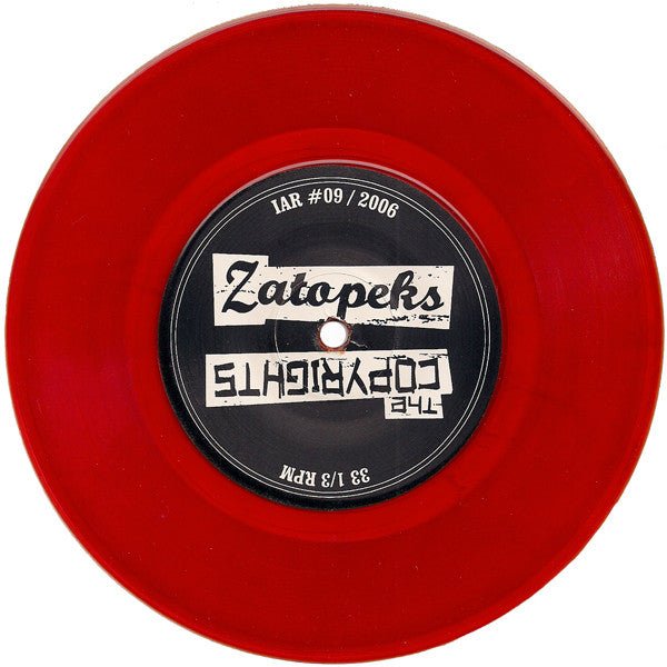USED: The Copyrights And The Zatopeks - Handclaps & Bottlecaps (7", Ora) - It's Alive Records