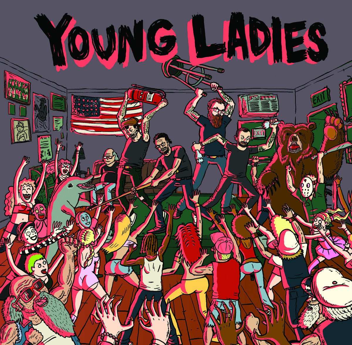 Young Ladies - s/t 7" - Vinyl - Dead Broke