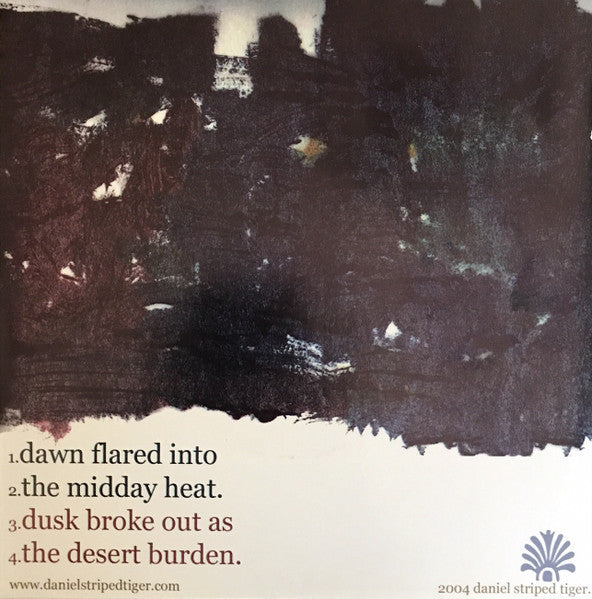 Daniel Striped Tiger : The Desert Bird (7", Ltd, Red)