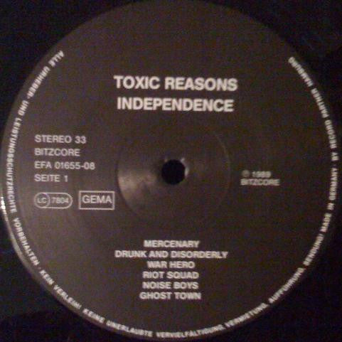 Toxic Reasons : Independence (LP, Album, RE, RP)