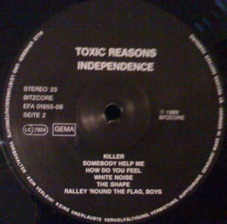 Toxic Reasons : Independence (LP, Album, RE, RP)