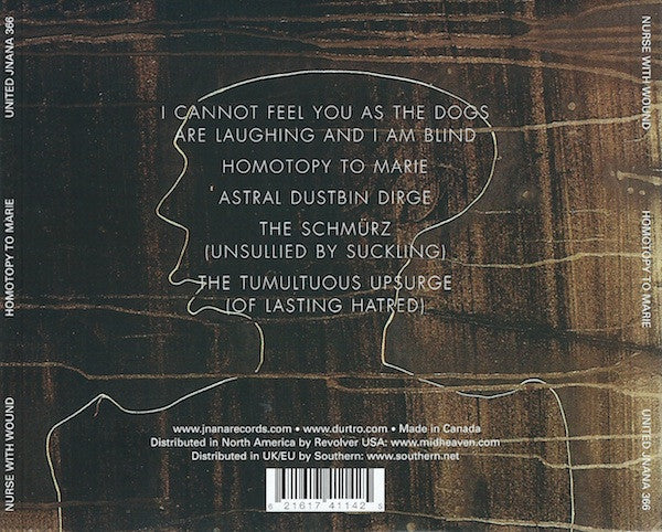 Nurse With Wound : Homotopy To Marie (CD, Album, RM, Dig)