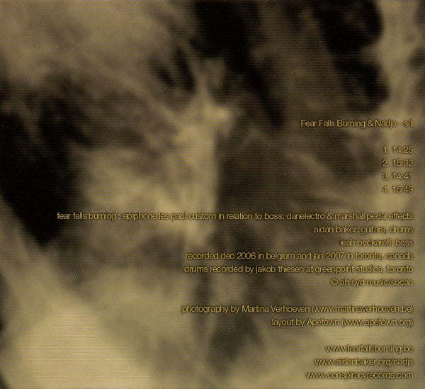 Fear Falls Burning & Nadja (5) : Fear Falls Burning & Nadja (CD, Album, Ltd)
