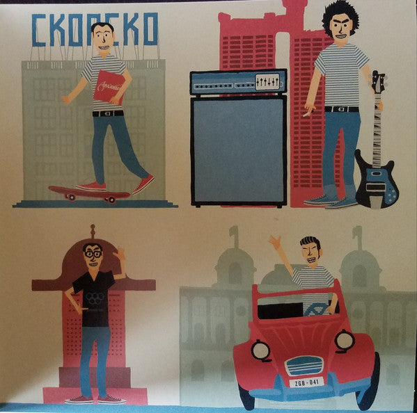Thee Melomen / Vasko Atanasoski / Disciplin A Kitschme / Mike Watt + The Secondmen* : Balkans-Pedro Four-Way (7", Ltd, Gre)