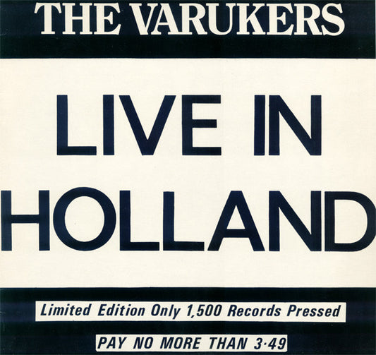 The Varukers : Live In Holland (LP, Album, Ltd)